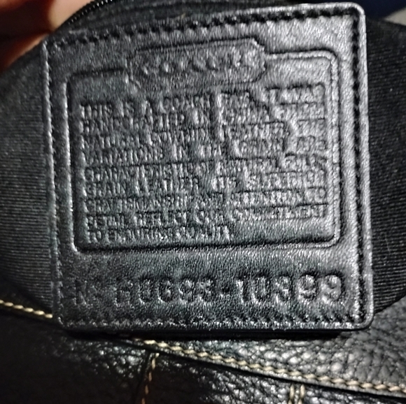 Coach Chelsea Laced Duffle Pebbled Leather Shoulder Bag Vintage - Picture 5 of 6